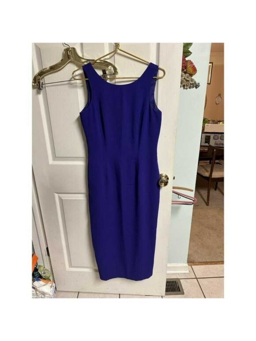 Carole Little Y2K Women’s Maxi Dress Sexy Low Back Purple 90s Sleeveless Small 8